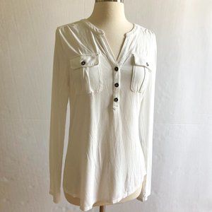 A New Day Long Sleeve Top with Pockets, M
